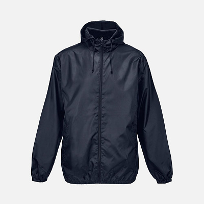 Ветровка унисекс Shield, белая (Тёмно-синий)