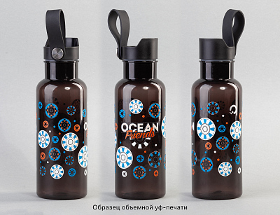 Бутылка для воды "Ариэль" 600 мл, черный