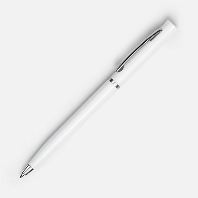 Ручка шариковая Euro Chrome, белая (Белый)