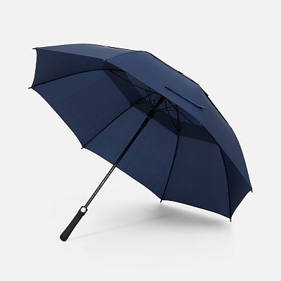 Зонт-трость Dome Double, темно-синий (Тёмно-синий) Зонт-трость Dome Double, темно-синий (Тёмно-синий)