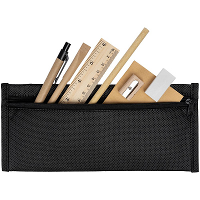 Канцелярский набор Scribe, с блокнотом, черный (Чёрный)