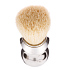 Помазок для бритья Mondial, пластик, свиной ворс, рукоять - серебристый цвет - Фото 2
