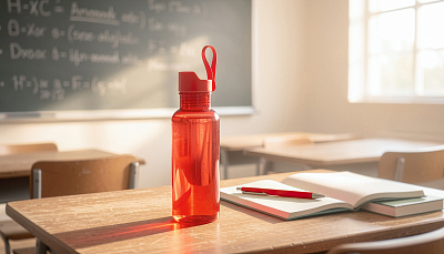 Бутылка для воды "Ариэль" 600 мл, красный