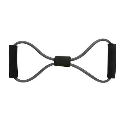 Эспандер-восьмерка в чехле (Темно-серый; черный)