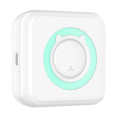 Портативный мини-принтер KID JOY С15, бирюзовый