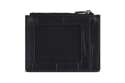 Портмоне для кредитных карт BUGATTI Nevio, чёрный, воловья/полиэстер, 12,5х2,5х9,3 см