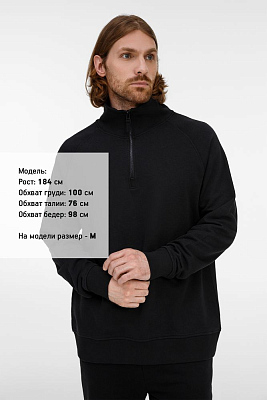 Толстовка унисекс S3, черная