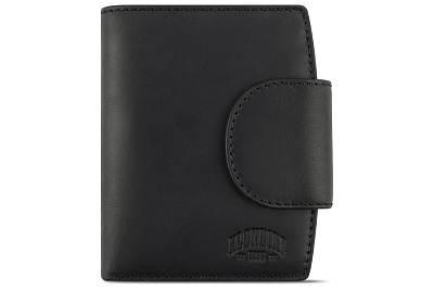 Бумажник KLONDIKE RUSH «Jenny», натуральная кожа в черном цвете, 11 х 12,5 х 2,5 см (Черный)