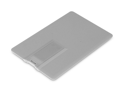 USB 3.0- флешка на 64 Гб в виде визитки, с раскладным чипом (Белый)