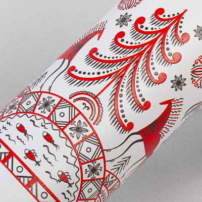 Набор "Гейзер" (термос, 2 кружки), покрытие пудра, белый