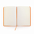 Блокнот A6 CORAL в твёрдом переплёте, ОРАНЖЕВЫЙ - Фото 2