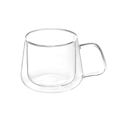 Кружка стеклянная с двойными стенками Dolce (Прозрачный)