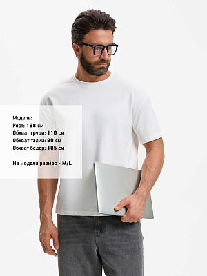 Футболка унисекс Durington, белая