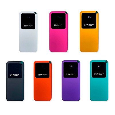 Внешний аккумулятор Kris soft touch 10000mAh (Голубой)