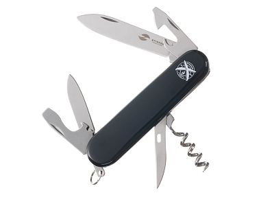 Нож перочинный, 90 мм, 11 функций (Чёрный)