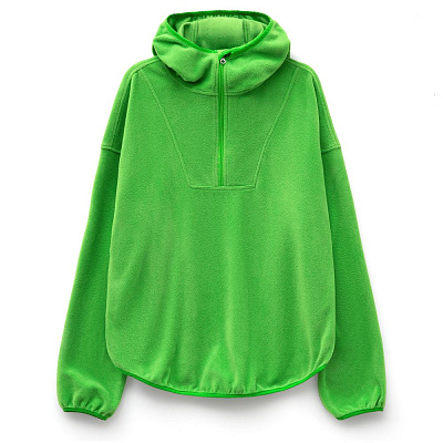 Анорак флисовый унисекс Fliska, оранжевый (Зеленое яблоко)