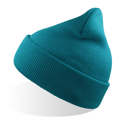 Шапка вязаная  двойная Wind-S (Морская волна)