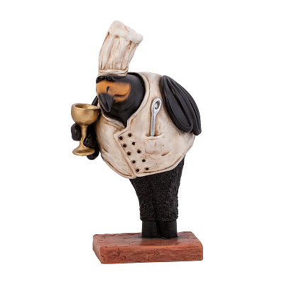 Статуэтка Rabenart "Повар"  (Черный с белым)