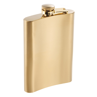 Фляга S.Quire 0,24 л, сталь, золотистая