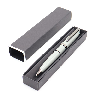 Ручка Betty в коробке Cradle чёрной с серебристым, серая (Серый)