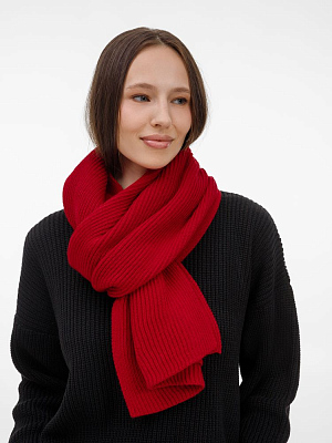 Шарф Nobilis Mono, красный