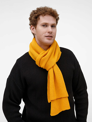 Шарф Nobilis Mono, желтый (медовый)