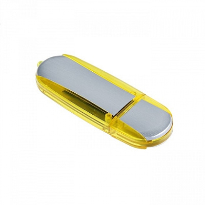 Пластик-металл 04 Эргономик овал , 16Гб (Желтый)
