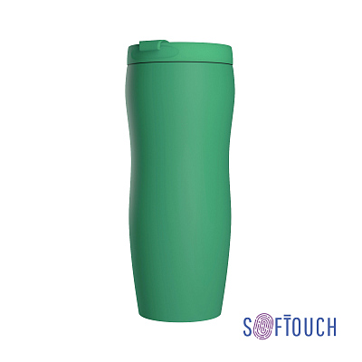 Термостакан "Монтана" 400 мл, покрытие soft touch  (Зеленый)
