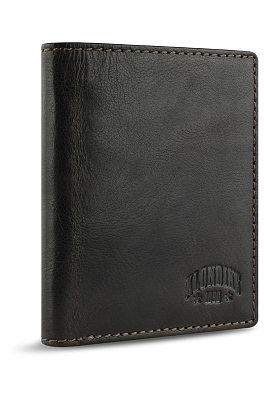 Мини-бумажник KLONDIKE MOUNTAIN «Alfie», натуральная кожа в темно-коричневом цвете, 9 х 11 х 2 см