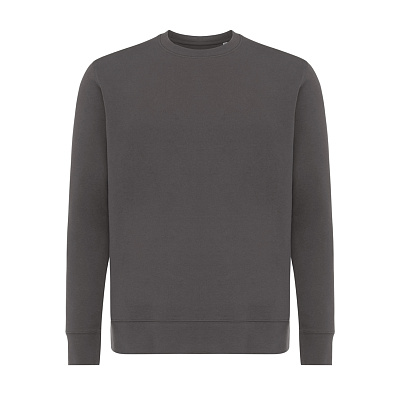 Свитшот Iqoniq Etosha из переработанного хлопка, унисекс, 280 г/м² (Темно-серый;)