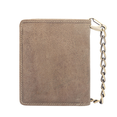 Бумажник KLONDIKE «Wayne Bear», натуральная кожа в коричневом цвете, 10,5 х 12,5 см