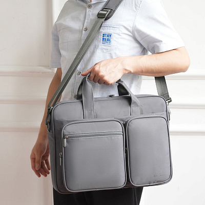 Сумка для ноутбука L266, темно-серая
