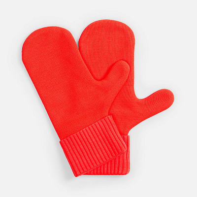 Варежки Yong, светло-голубые (Ярко-красный)