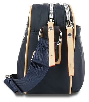 Сумка кросс-боди женская BUGATTI Lido, синяя, полиэстер, 24х9х17 см, 3,6 л