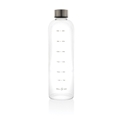 Мотивирующая бутылка для воды из rPET GRS, 1 л