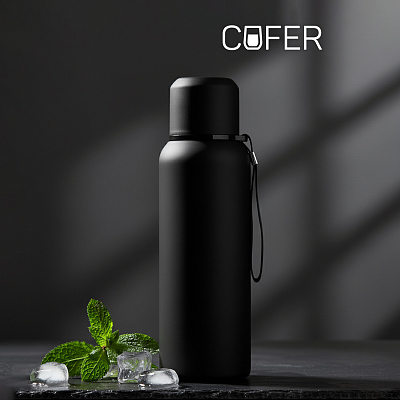 Термос Travel софт-тач 750мл (черный) (Чёрный) Термос Travel софт-тач 750мл (черный) (Чёрный)