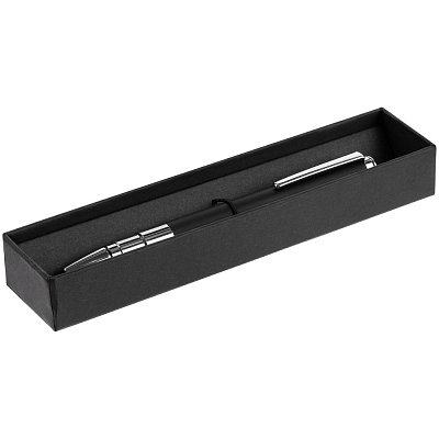 Ручка шариковая Kugel Chrome, черная (Чёрный)