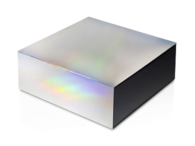 Подарочная коробка с голографическим шубером Aurora, L (Черный/голография)