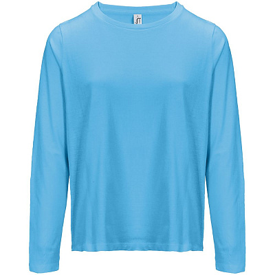 Футболка с длинным рукавом женская Monarch Women, ярко-бирюзовая (Ярко-бирюзовый)