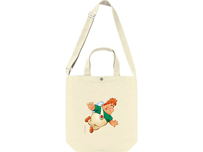 Сумка 260 г/м2 на кнопке с регулирующейся лямкой Карлсон (Натуральный)