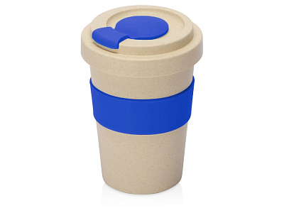 Стакан из пшеничного волокна Flava (Бежевый/синий)