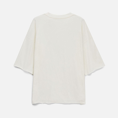Футболка унисекс оверсайз T1, молочно-белая