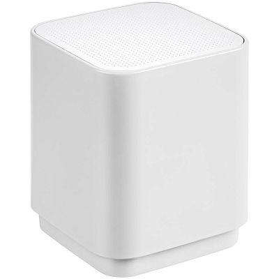 Беспроводная колонка с подсветкой гравировки Glim, белая (Белый)