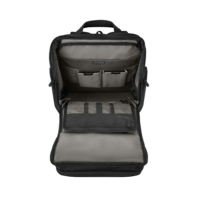 Рюкзак VICTORINOX Altmont Professional Fliptop Laptop Backpack 15'', чёрный, полиэфирная ткань, 33x26x49 см, 26 л