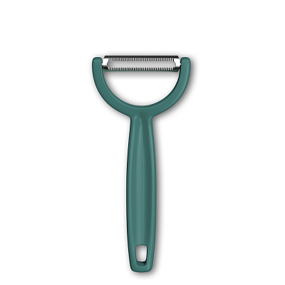 Овощечистка VICTORINOX YPSO, серрейторное лезвие из нержавеющей стали, зеленая