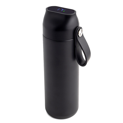 Термобутылка герметичная вакуумная Glory с дисплеем, черный (Чёрный)