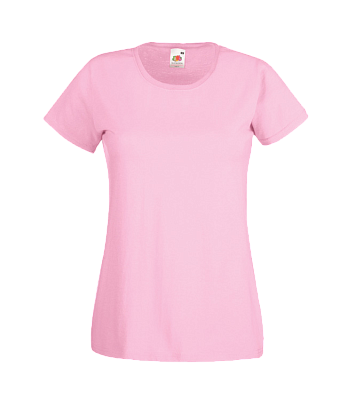 Футболки FOTL Lady-Fit Valueweight T (Светло-розовый)