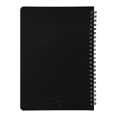 Блокнот на двойной пружине HELIX, 143 х 205 мм, черный, блок в линейку