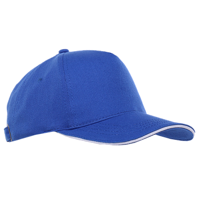 Бейсболка с кантом STAN 5 клиньев хлопок 330, 04 (Синий)