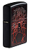 Зажигалка ZIPPO Spider Design с покрытием Black Matte, латунь/сталь, чёрная, матовая, 38x13x57 мм - Фото 7